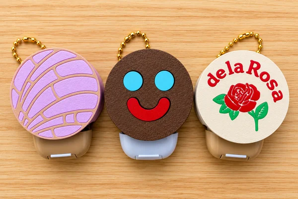 Colorful concha, smiling chocolate and rose PocketBac holders